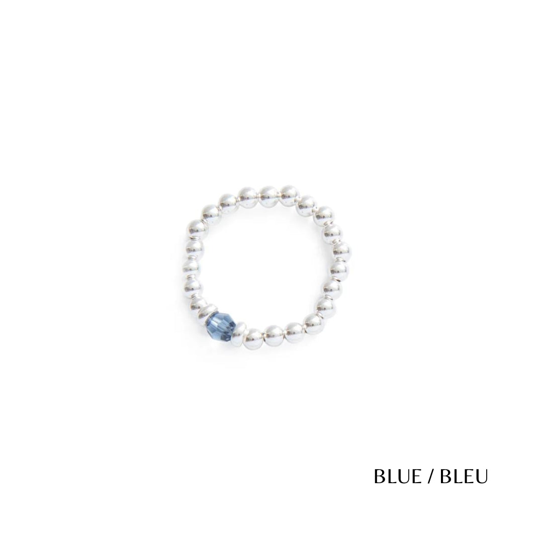 Classic Crystal Elastic Ring