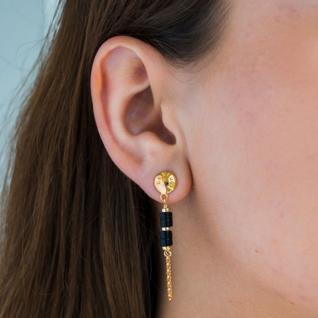 BO 1588 Earrings - Black Velvet
