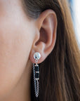 BO 1588 Earrings - Black Velvet