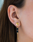BO 1588 Earrings - Black Velvet