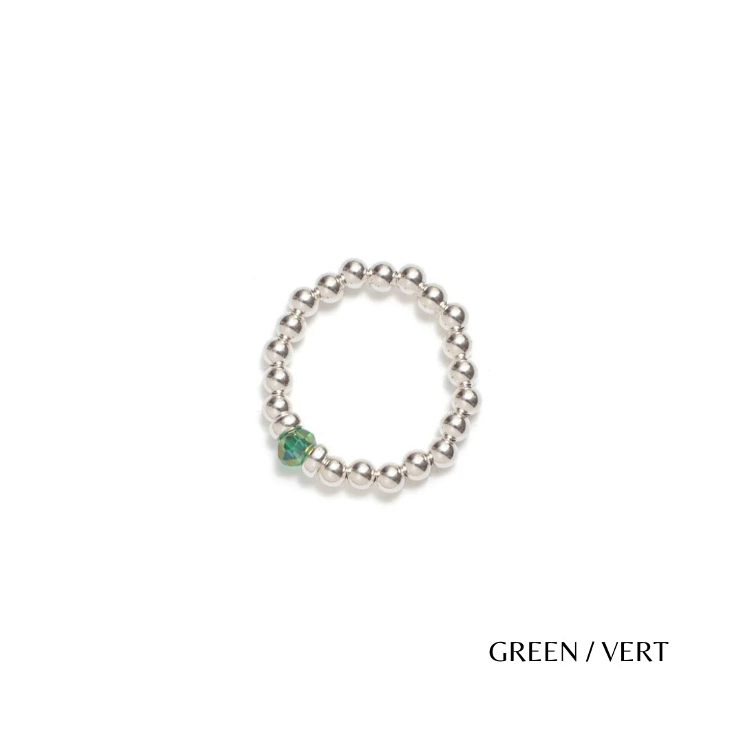 Classic Crystal Elastic Ring