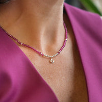 Be Vibrant Silver Necklace - Vibrant Diwali