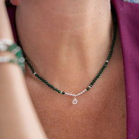 Be Vibrant Silver Necklace - Vibrant Diwali