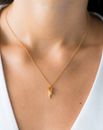 Be Strong Necklace - Pretty in Pink