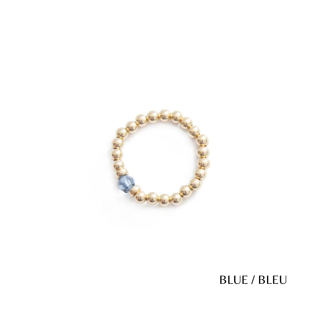 Classic Crystal Elastic Ring