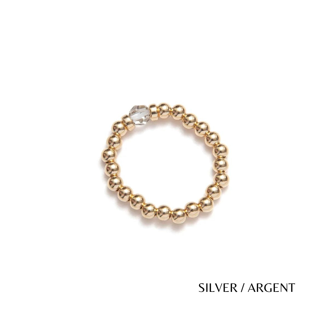 Classic Crystal Elastic Ring