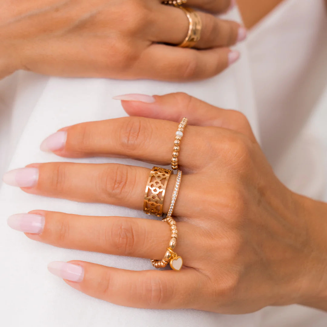 Classic Freshwater Pearl Elastic Ring
