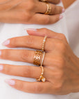 Classic Freshwater Pearl Elastic Ring