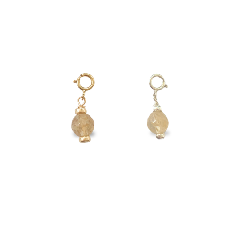 Citrine Stone Charm