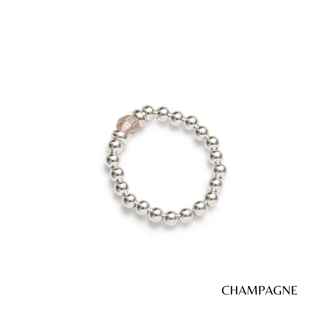 Classic Crystal Elastic Ring