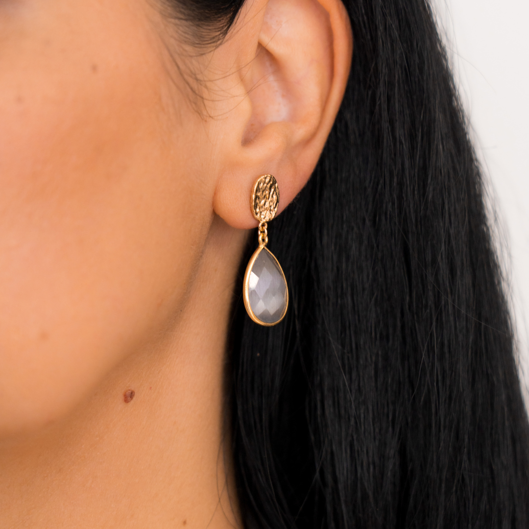Earrings 1618 - Happy In Grey