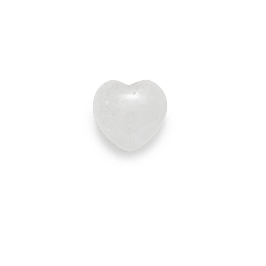 Small Heart in White Quartz stone