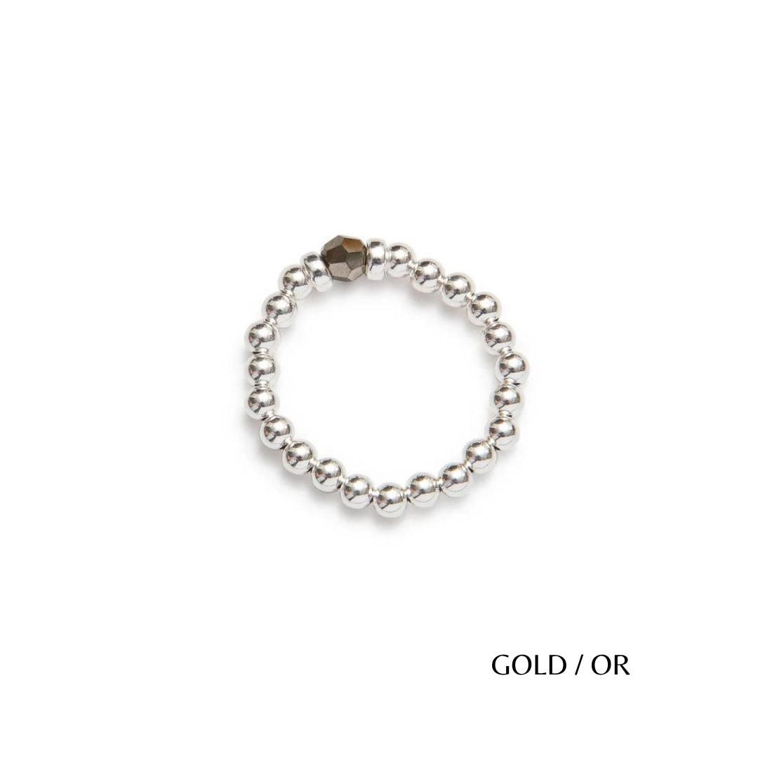 Classic Crystal Elastic Ring