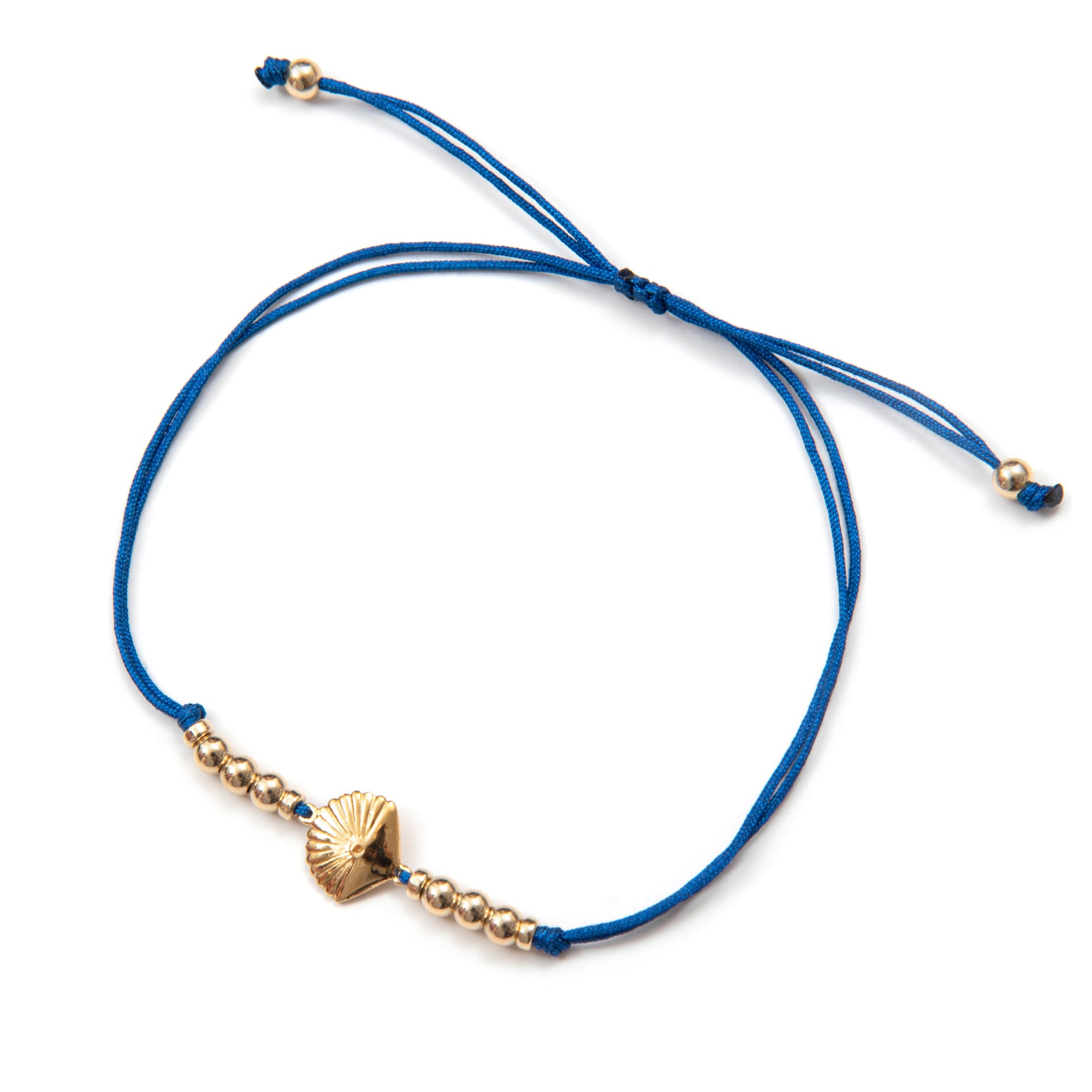 Be Grateful - Bracelet de cheville (œil oia/coquillage/étoile de mer)