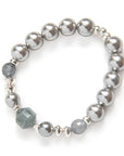 Be Forceful Bracelet - Happy In Grey
