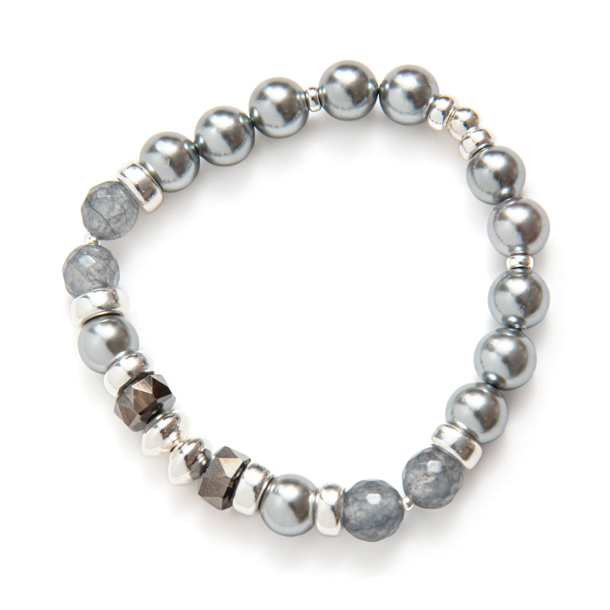 Bracelet Be Grand - Happy in Grey