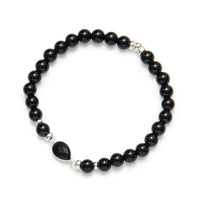 be a queen women's bracelet sterling silver 14kt gold vermeil quartz black onyx handcrafted in canada
