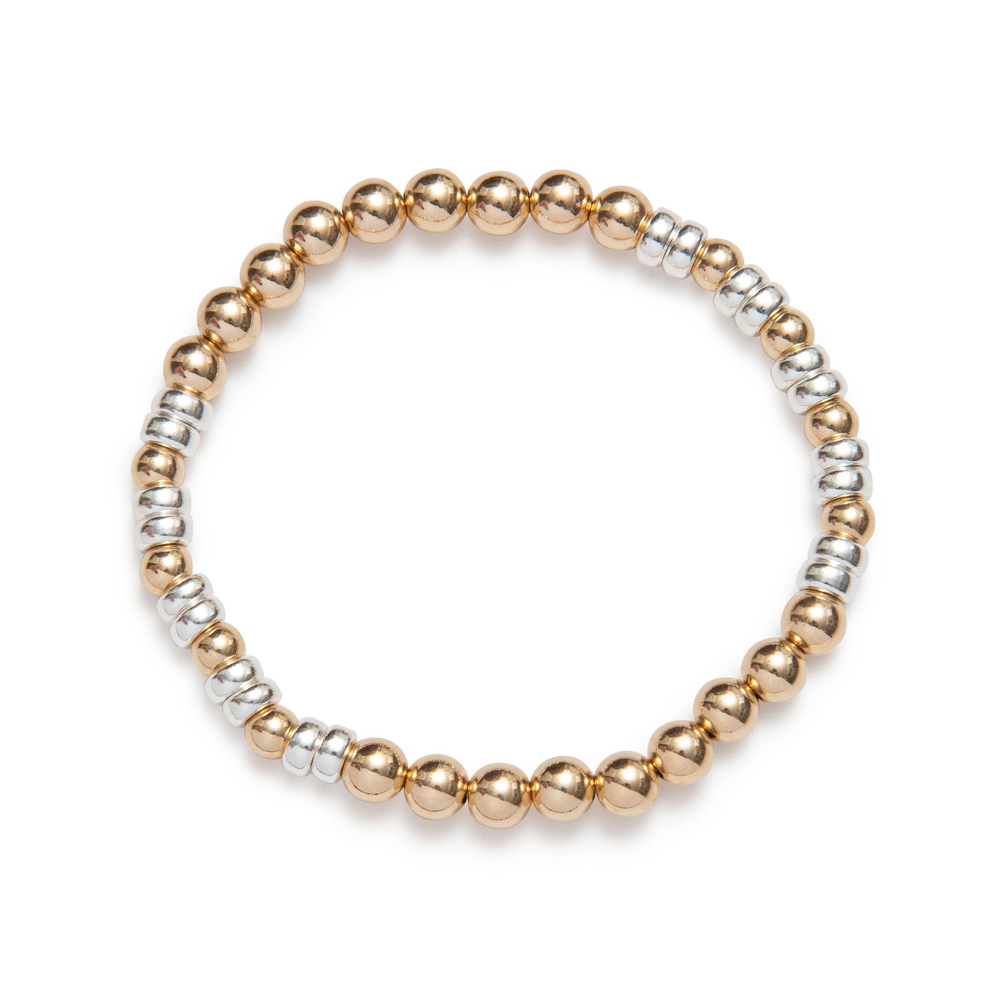 be bold 6mm women's bracelet sterling silver 14kt gold vermeil handcrafted in canada