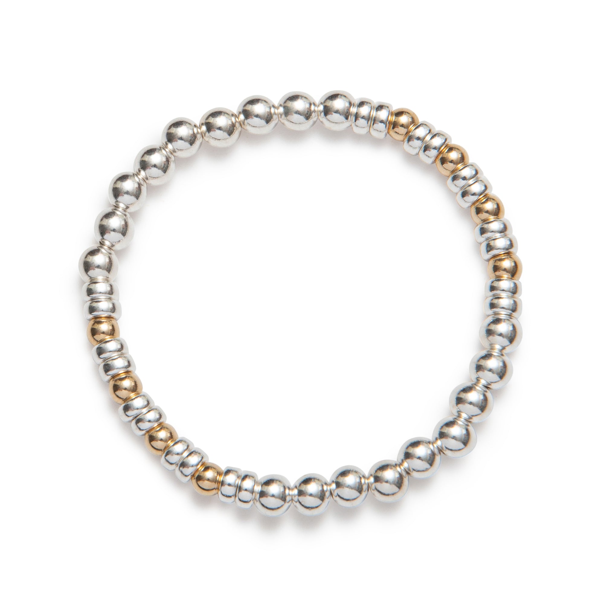 be bold 6mm women's bracelet sterling silver 14kt gold vermeil handcrafted in canada