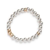 be bold 8mm women's bracelet sterling silver 14kt gold vermeil handcrafted in canada  