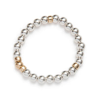 be bold 8mm women's bracelet sterling silver 14kt gold vermeil handcrafted in canada