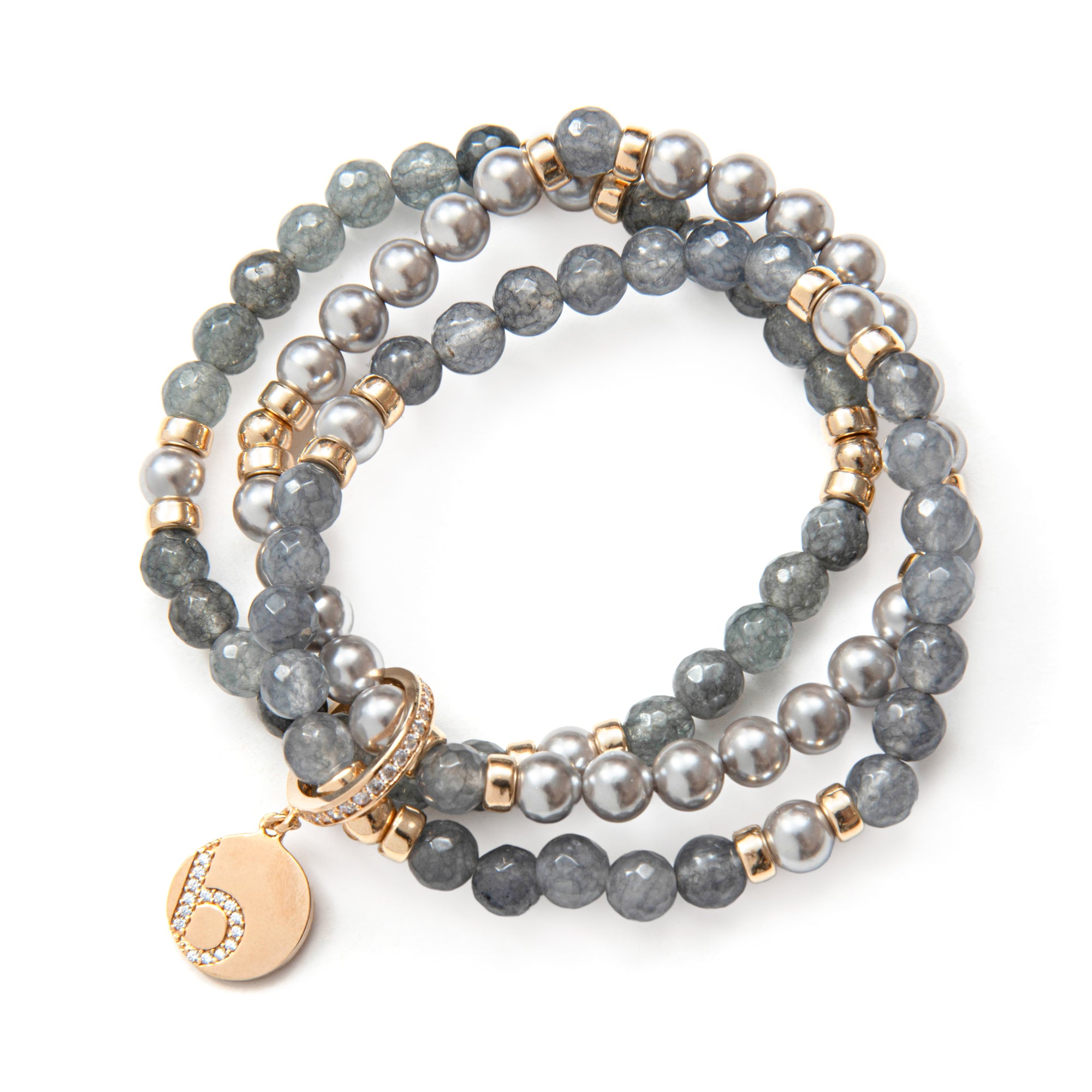 Be Fabulous Bracelet - Happy In Grey