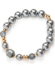 Be Forceful Bracelet - Happy In Grey