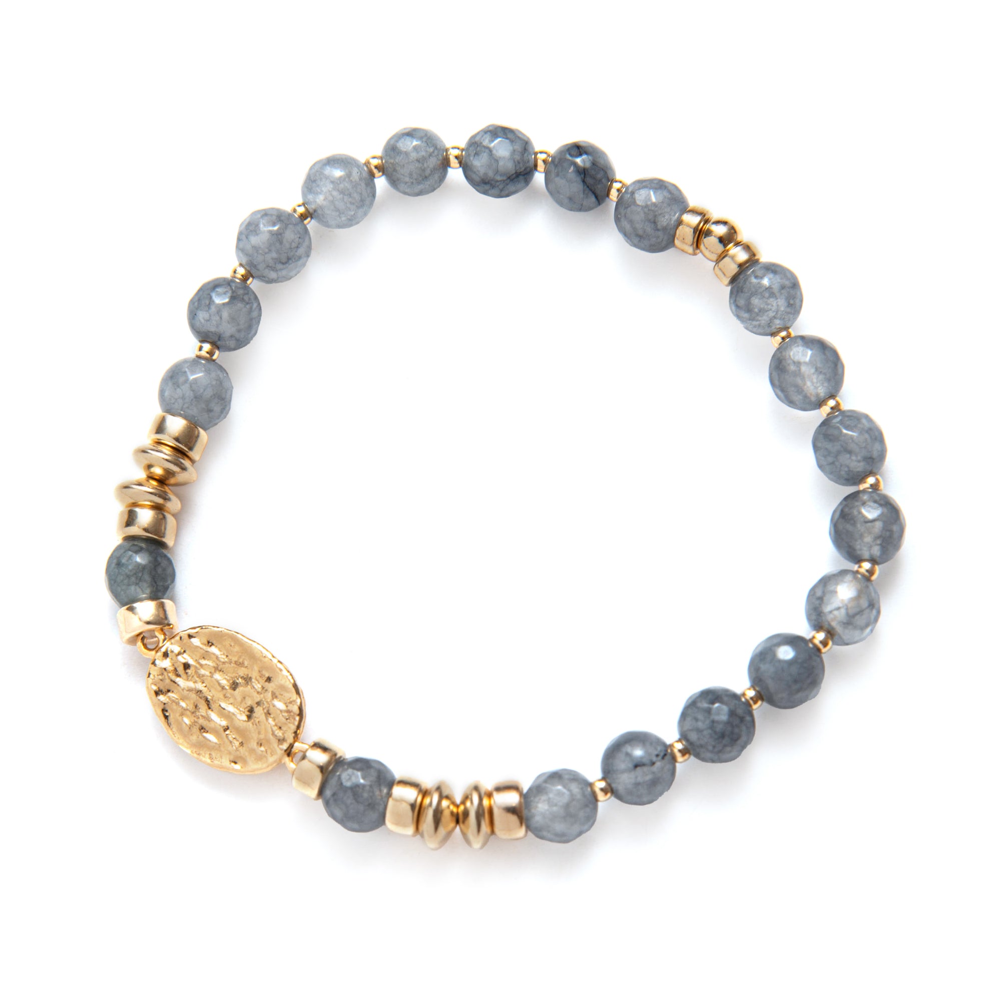 Bracelet Be Great - Happy In Grey