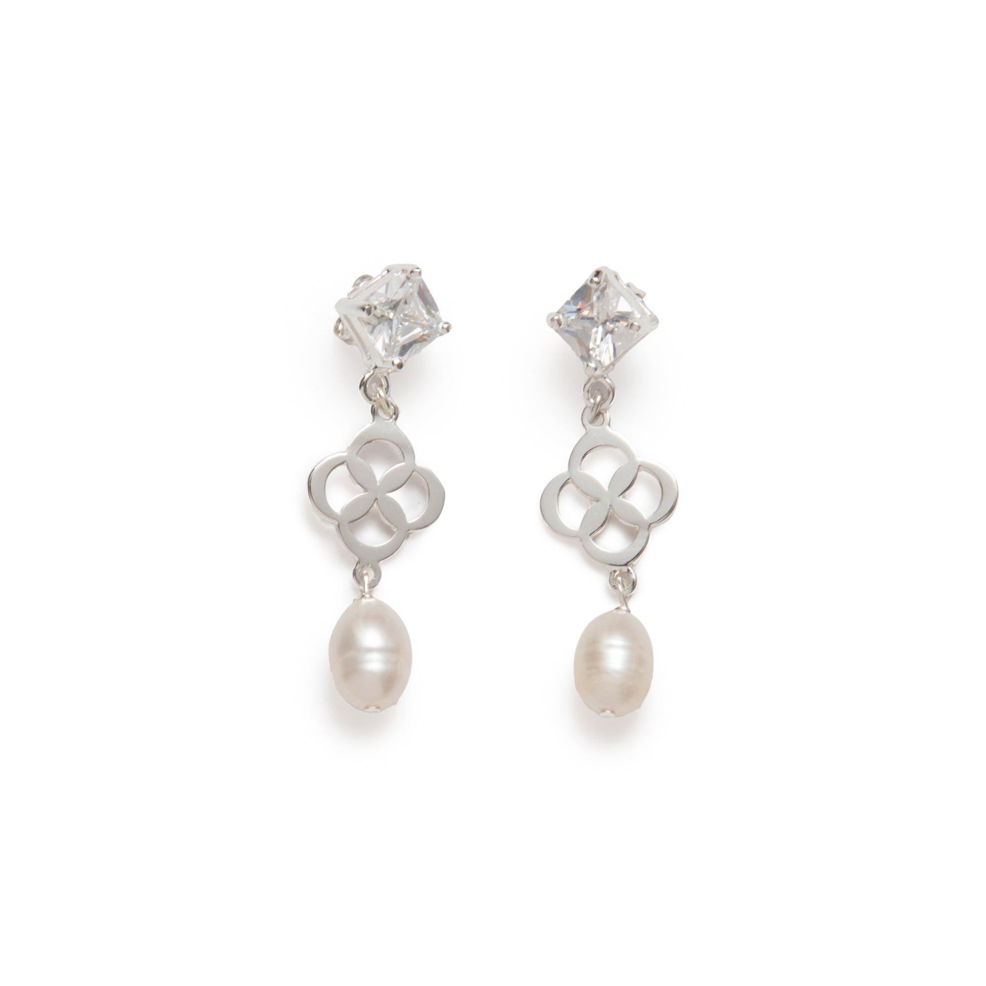 BO1604 Silver Earrings - Haute Joy Collection