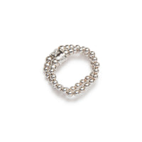 Women's double elastic rings 14kt gold vermeil sterling silver handcrafted in canada