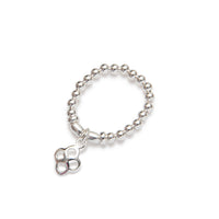 Women's charms elastic rings 14kt gold vermeil sterling silver handcrafted in canada