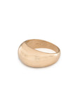 Gold ring on a white background