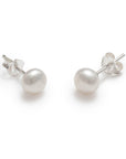 Women's Earrings White Freshwater Pearl handcrafted in canada