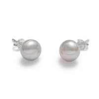 Women's Earrings White Freshwater Pearl 9mm handcrafted in canada