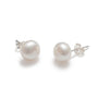 Women's Earrings White Freshwater Pearl 9mm handcrafted in canada