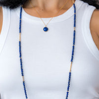 Be Silky Long Necklace - Soulful Lapis