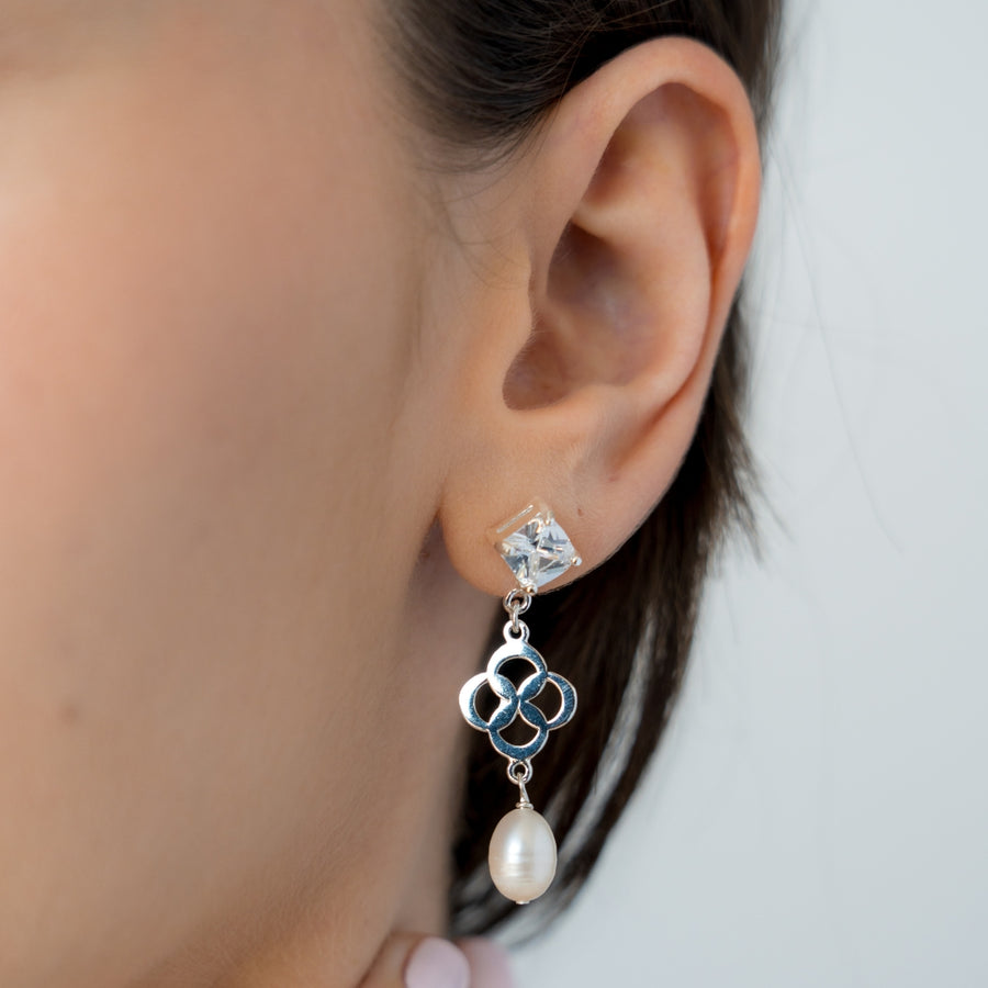BO1604 Silver Earrings - Haute Joy Collection