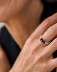 Be Poised Ring - Black Velvet