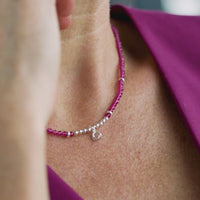 Be Vibrant Silver Necklace - Vibrant Diwali