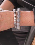 Bracelet Be Fearless - Happy In Grey