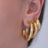 Earrings 1582 (Large) - Silky Haze