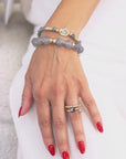 Bracelet Be Fearless - Happy In Grey