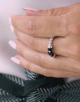 Be Poised Ring - Black Velvet