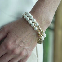 be luminous women's bracelet mother-of-pearl sterling silver 14kt gold vermeil handcrafted in canada  