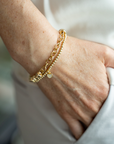 be blushing women's bracelet mother-of-pearl sterling silver 14kt gold vermeil handcrafted in canada