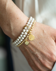be beautiful women's bracelet mother-of-pearl sterling silver 14kt gold vermeil handcrafted in canada