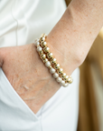 be bold 8mm women's bracelet sterling silver 14kt gold vermeil handcrafted in canada