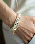 be essential women's bracelet mother-of-pearl sterling silver 14kt gold vermeil handcrafted in canada