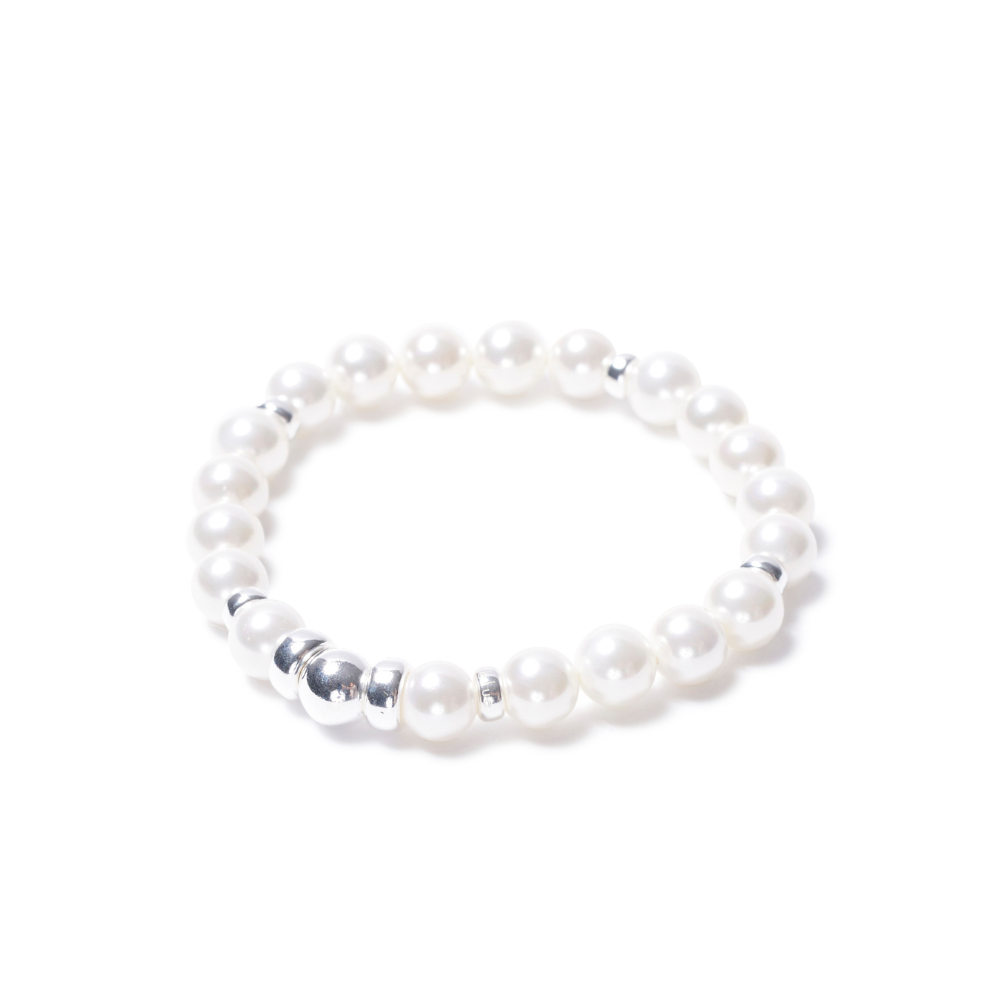 be timeless women's bracelet sterling silver 14kt gold vermeil mother-of-pearl handcrafted in canada