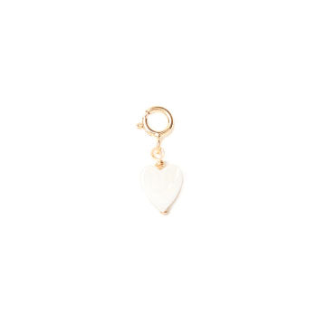 Mother-Of-Pearl Little Heart Charm